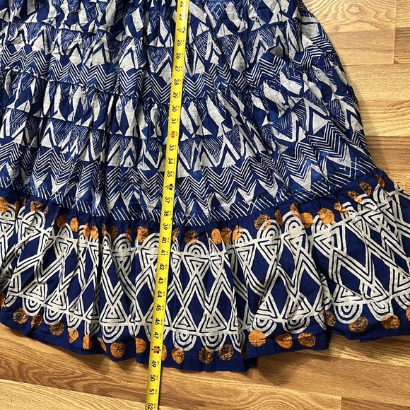 Anthropologie Tiered Abstract Maxi Dress size S - Picture 5 of 16